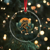 I Cant I Have Plans With Bigfoot Crystal Glass Ornament Funny Cryptid Lover Gift TS12