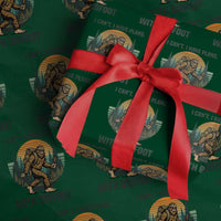 I Cant I Have Plans With Bigfoot Wrapping Paper Roll Funny Cryptid Lover Gift - Wonder Print Shop