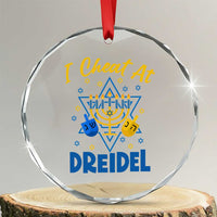 I Cheat At Dreidel Crystal Glass Ornament Funny Hanukkah Jewish Gift TS12