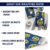 I Hate You Smile Face Meme Wrapping Paper Roll Viral Sarcastic Humor