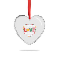I Have Decided To Stick With Love Heart Crystal Glass Ornament MLK Black History Month - Wonder Print Shop