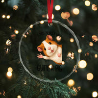 I Just Really Like Guinea Pigs Crystal Glass Ornament Funny Cavy Lover - Wonder Print Shop