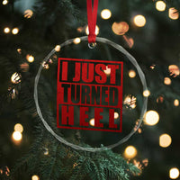 I Just Turned Heel Crystal Glass Ornament Pro Wrestling Retro Distressed TS10