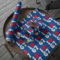 I Love 67 Wrapping Paper Roll 67th Birthday Six Seven Funny Gen Alpha Slang Saying - Wonder Print Shop