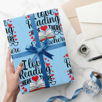 I Love Reading Here There Anywhere Wrapping Paper Roll Reading Month Across America - Wonder Print Shop