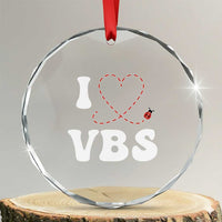 I Love VBS 2025 Crystal Glass Ornament Vacation Bible School Ladybug VBS Team TS02