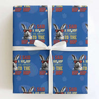 I Said A Hip Hop The Hippity To The Hip Hip Hop Wrapping Paper Roll Funny Easter Bunny Rapper Sunglasses