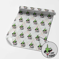I Saw That Wrapping Paper Roll Funny Elf Hand Christmas - Wonder Print Shop