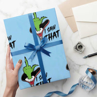 I Saw That Wrapping Paper Roll Funny Elf Hand Christmas - Wonder Print Shop