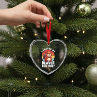 I Shaved My Beaver Heart Crystal Glass Ornament Inappropriate Adult Humor Naughty - Wonder Print Shop