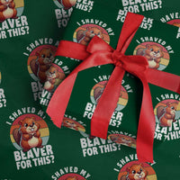 I Shaved My Beaver Wrapping Paper Roll Inappropriate Adult Humor Naughty - Wonder Print Shop