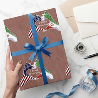 I Stand With Iran Wrapping Paper Roll Support Iranian People For Peace