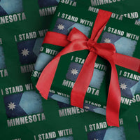 I Stand With Minnesota Wrapping Paper Roll MN State Support Political Protest