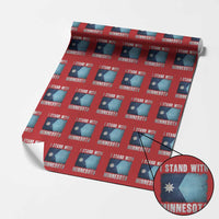 I Stand With Minnesota Wrapping Paper Roll MN State Support Political Protest