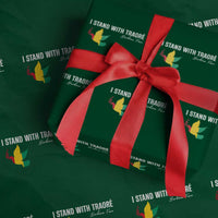 I Stand With Traoré Wrapping Paper Roll Burkina Faso Peace Dove - Wonder Print Shop