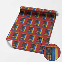 I Stand With Ukraine Wrapping Paper Roll Ukrainian American Flag - Wonder Print Shop