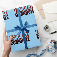 I Suck At Cornhole Wrapping Paper Roll Funny Bean Bag Toss Game