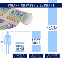 I Support Progressive Liberal Democratic Causes Protest Wrapping Paper Roll
