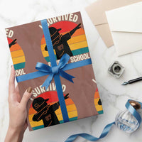 I Survived 67 Days Of School Wrapping Paper Roll Funny Boys Kids - Wonder Print Shop