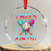I Was 6 Now I'm 7 Crystal Glass Ornament Baseball Ice Cream Drip Number 67 Player 67th Birthday