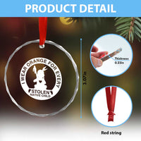 I Wear Orange For Every Stolen American Native Child Crystal Glass Ornament Bring Our Children Home Orange Day - Wonder Print Shop