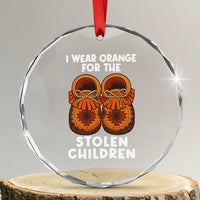I Wear Orange For Every Stolen American Native Child Crystal Glass Ornament Orange Day TS10