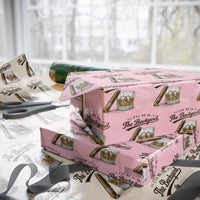 I Will Be In The Backyard Funny Bourbon Cigar Lover Wrapping Paper Roll