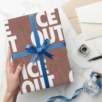 Ice Out Wrapping Paper Roll Abolish Ice Protest Statement