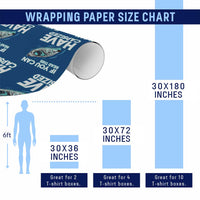 If You Can Read This I Have Capsized Wrapping Paper Roll Funny Boating - Wonder Print Shop