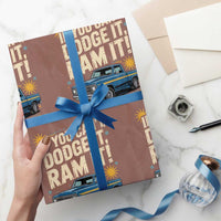 If You Can’t Dodge It Ram It Funny Truck Meme Wrapping Paper Roll for Gearheads Country Road Warriors - Wonder Print Shop