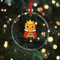 I'm A Beautiful Chicken Nugget Crystal Glass Ornament Food Humor Gift TS12