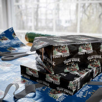 I'm Not Always A Train Wreck Just Kidding Toot Toot Christmas Wrapping Paper Roll North Pole Train - Wonder Print Shop