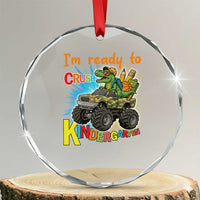 Im Ready To Crush Kindergarten Crystal Glass Ornament Dinosaur Driving Truck Gift TS12
