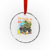 Im Ready To Crush Kindergarten Crystal Glass Ornament Dinosaur Driving Truck Gift TS12