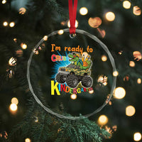 Im Ready To Crush Kindergarten Crystal Glass Ornament Dinosaur Driving Truck Gift TS12