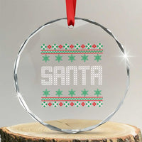 I'm So Good Santa Came Twice Santa Crystal Glass Ornament Funny Ugly Matching Couple Christmas Outfit Pajama - Wonder Print Shop