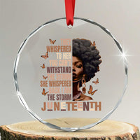 I'm The Storm Black Women Crystal Glass Ornament Juneteenth Black History Melanin TS10