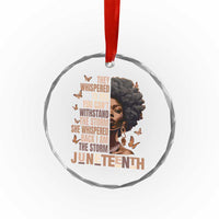 I'm The Storm Black Women Crystal Glass Ornament Juneteenth Black History Melanin - Wonder Print Shop