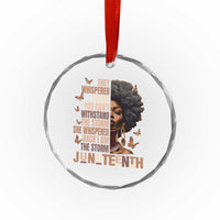 I'm The Storm Black Women Crystal Glass Ornament Juneteenth Black History Melanin TS10
