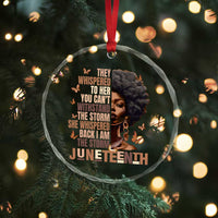 I'm The Storm Black Women Crystal Glass Ornament Juneteenth Black History Melanin - Wonder Print Shop