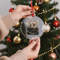 In Loving Memory of Jackie Eagle Memorial Portrait Crystal Glass Ornament 2012 2026 Legacy Of Strength Wilderness Tribute