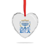 In My Hanukkah Era Heart Crystal Glass Ornament Festival Of Lights Gift - Wonder Print Shop