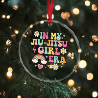 In My Jiu Jitsu Girl Era Crystal Glass Ornament Retro Groovy BJJ Girls - Wonder Print Shop