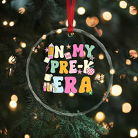 In My Pre-K Era Crystal Glass Ornament Girl Back To School Cute PreSchool Teacher - Wonder Print Shop