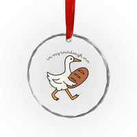 In My Sourdough Era Crystal Glass Ornament Funny Silly Goose Sourdough - Wonder Print Shop