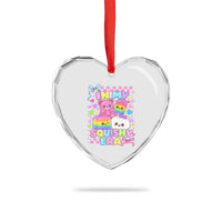 In My Squishy Era Heart Crystal Glass Ornament Cute Kawaii Pastel Dumpling Graphic