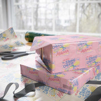 In My String Cheese Mama Era Wrapping Paper Roll Funny Mom Life Coquette Bow