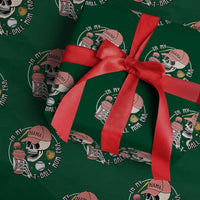 In My T-Ball Mom Era Skeleton Wrapping Paper Roll Baseball Mother's Day - Wonder Print Shop