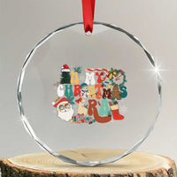 In My Xmas Era Retro Groovy Crystal Glass Ornament TS09