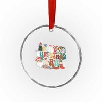 In My Xmas Era Retro Groovy Crystal Glass Ornament TS09